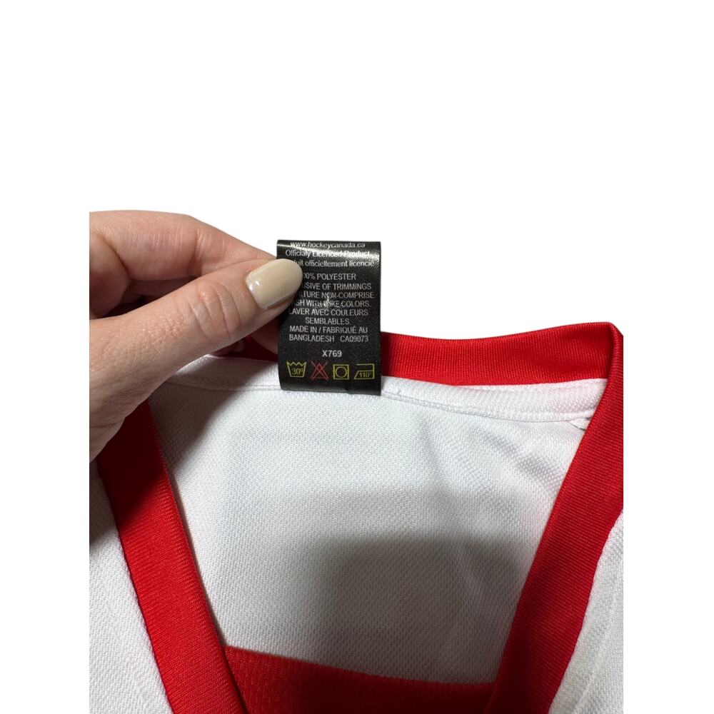VTG Sogo Team Canada Ice Hockey Jersey Men's L White Red Original Embroidered - Picture 12 of 14